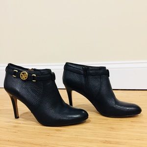 Coach leather ankle booties